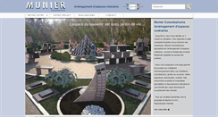 Desktop Screenshot of munier-columbariums.com