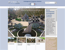 Tablet Screenshot of munier-columbariums.com